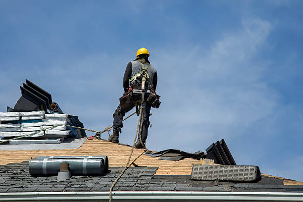 Professional Roofing technician working in Boggstown, IN